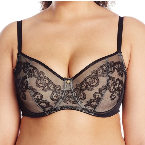 Natori Other - NATORI True Decadence Full Figure Cut And Sew Bra in Black / Café 36G